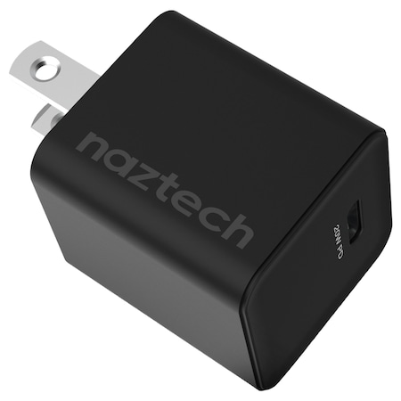 Naztech 20-Watt Power Delivery Mini Fast Wall Charger Black 15441